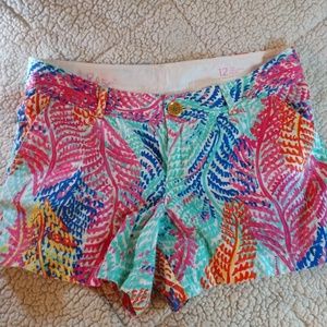 Lilly Pulitzer Electric Feel Shorts Size 12